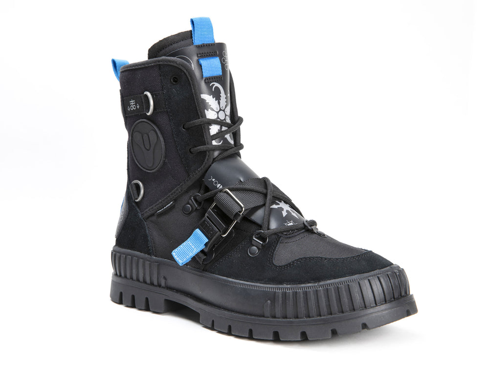 Zapatos Altas Palladium PALLASHOCK WITCH QUEEN X DESTINY Hombre Negras | Costa Rica-26071